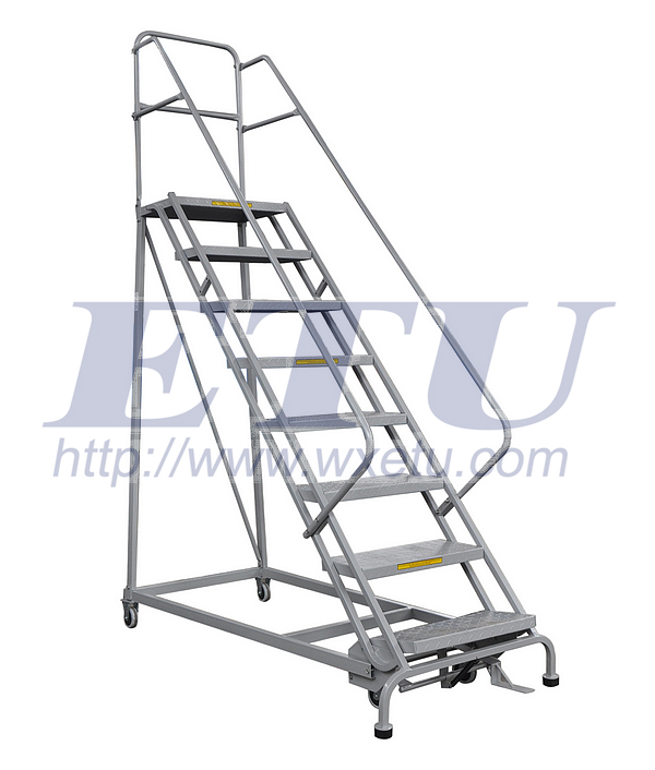 steel rolling ladder 
P(gun)I: